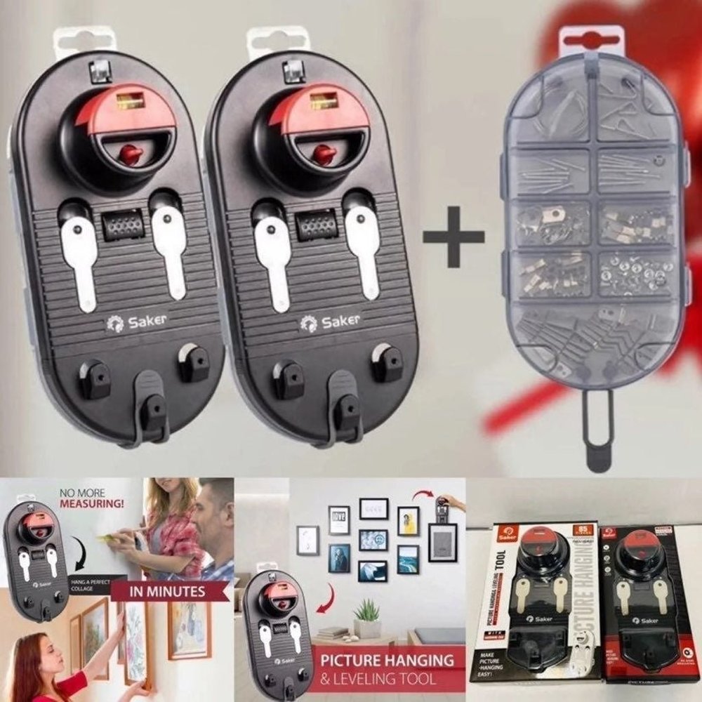 Picture Photo Frame Art Hanging & Leveling Tool Kit + 85 Pcs Hardware